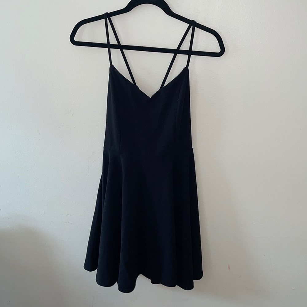 Black skater dress